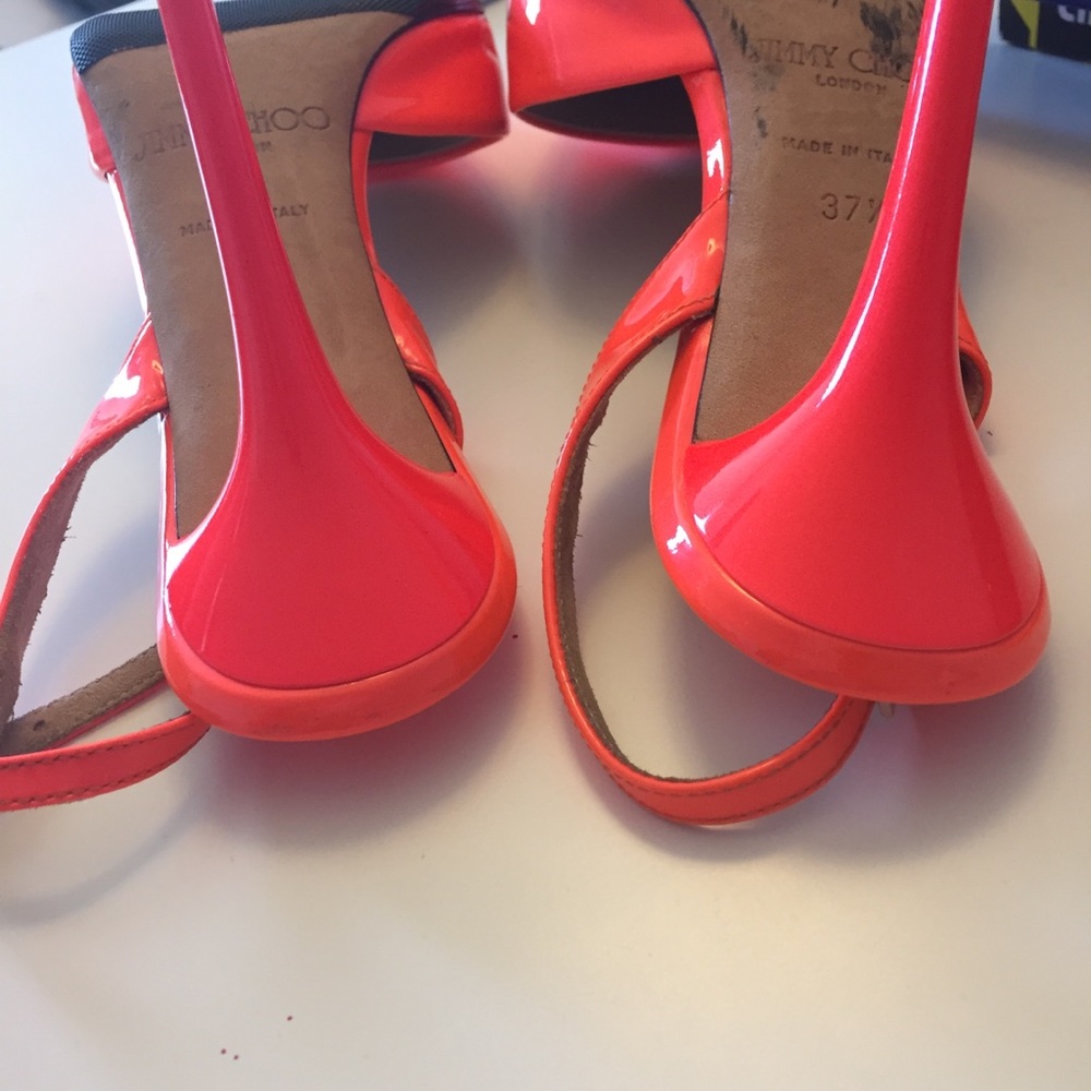 🎉SOLD on M!! Jimmy Choo Tarida Neon Patent - Picture 8 of 8